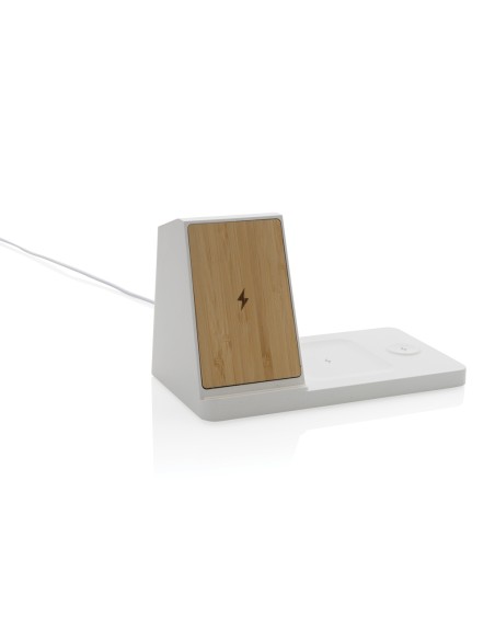 Caricatore wireless 3 in 1 Ontario in plastica riciclata RCS